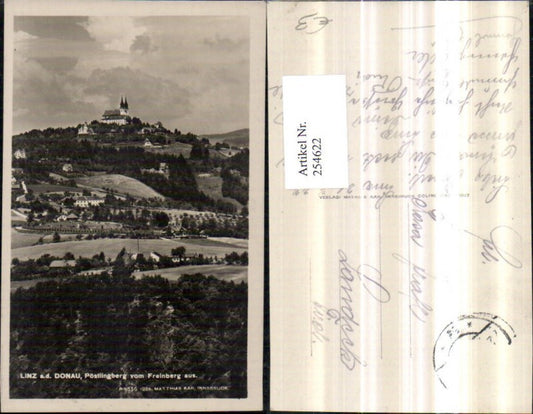 254622,Linz an d. Donau Pöstlingberg vom Freinberg aus totale