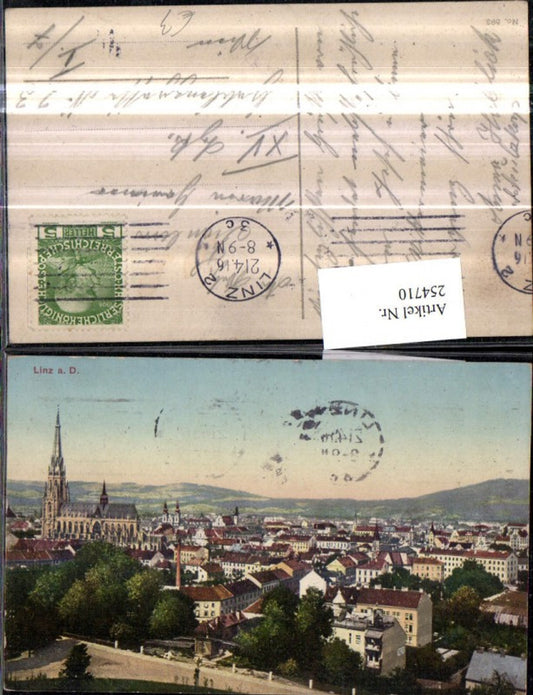 254710,Linz an d. Donau Totale m. Dom Kirche