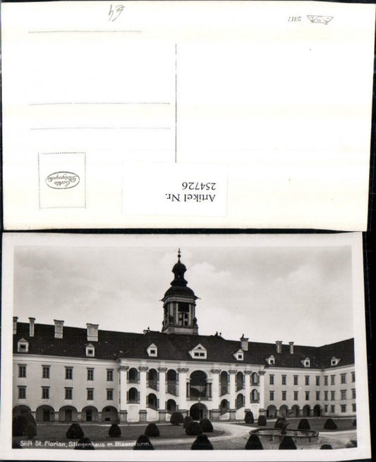 254726,Stift St. Florian Stiegenhaus m. Bläserturm Turm