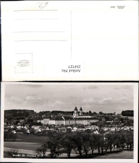 254727,Markt St. Florian Totale m. Stift Kirche
