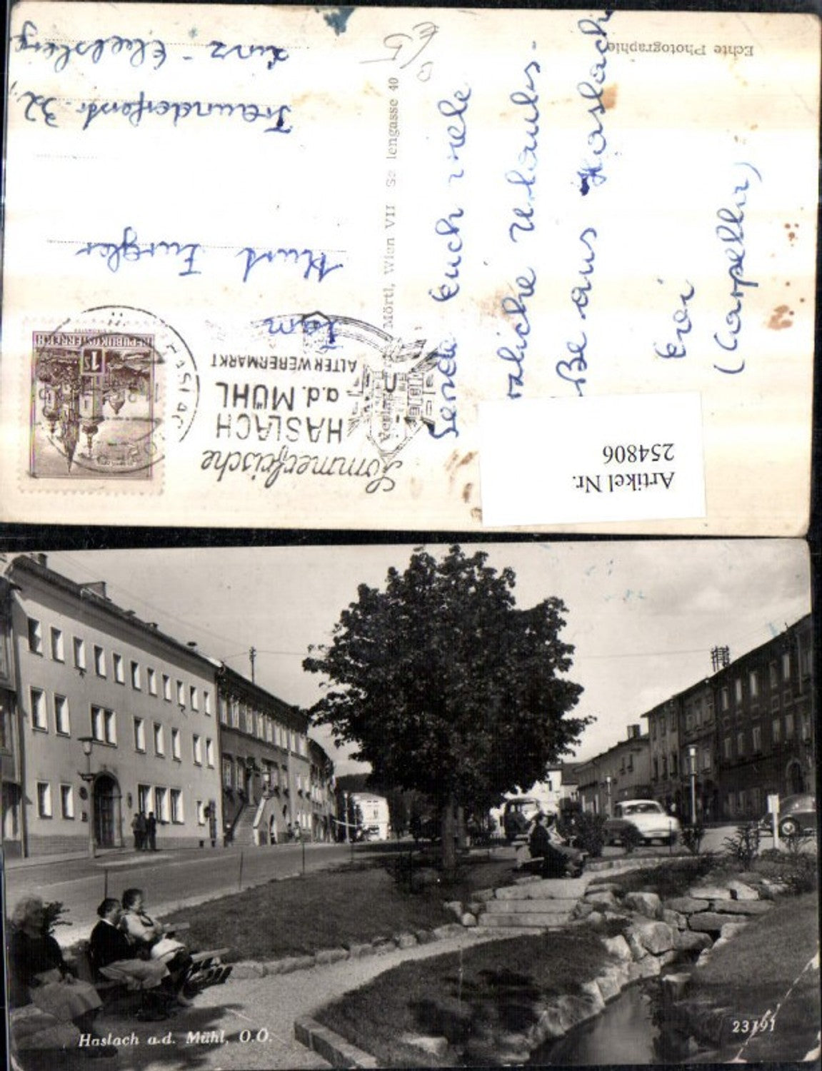 254806, Haslach an der Mühl, street view, square