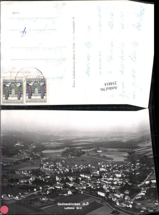 254814,Gallneukirchen Totale Fliegeraufnahme Luftbild Nr. 2