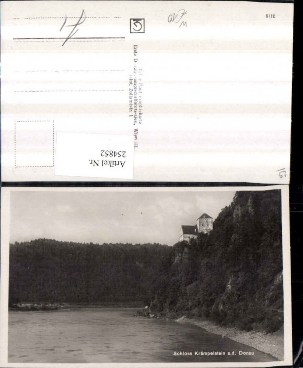 254852,Schloss Burg Krämpelstein an d. Donau b. Esternberg