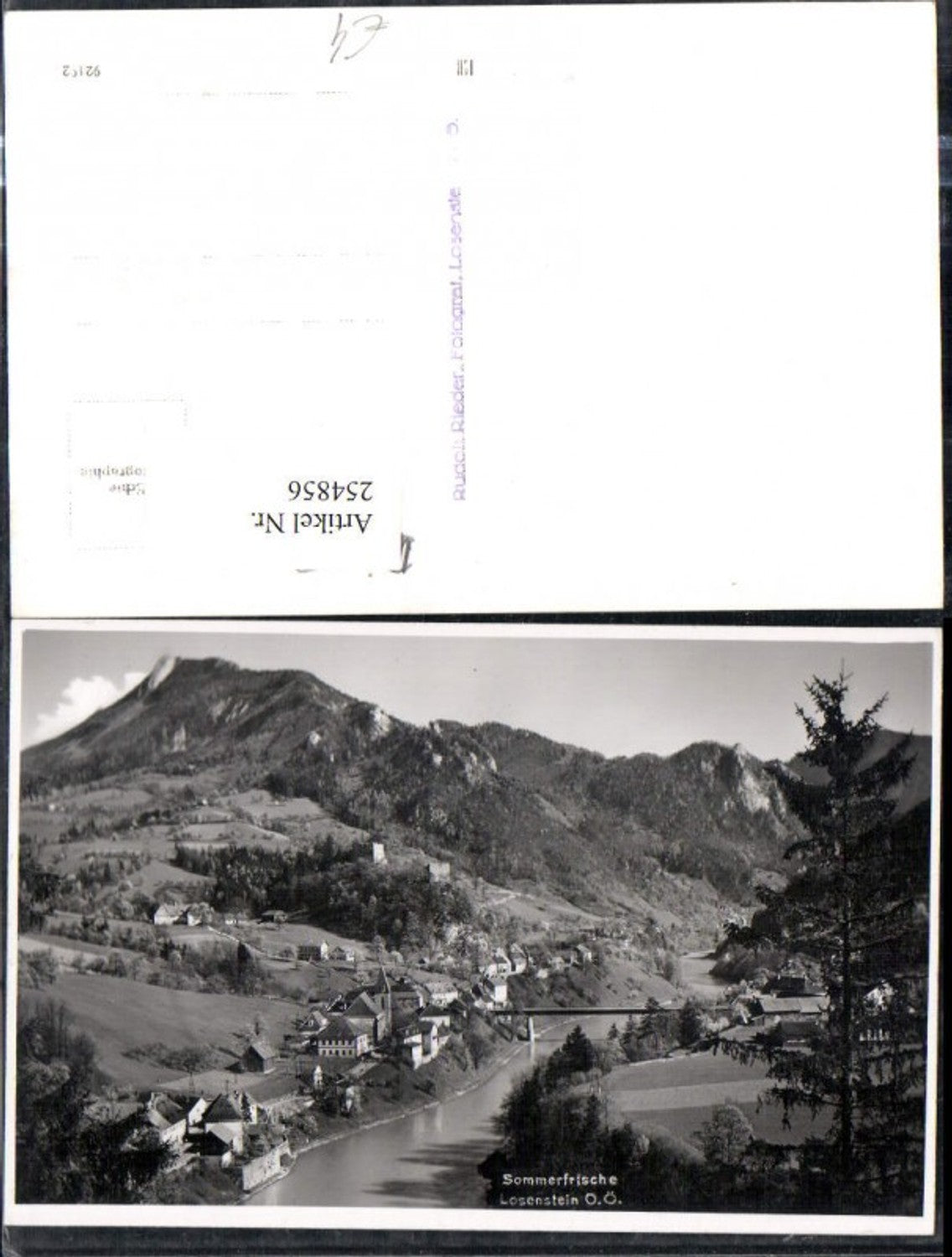 254856,Losenstein Totale Bergkulisse