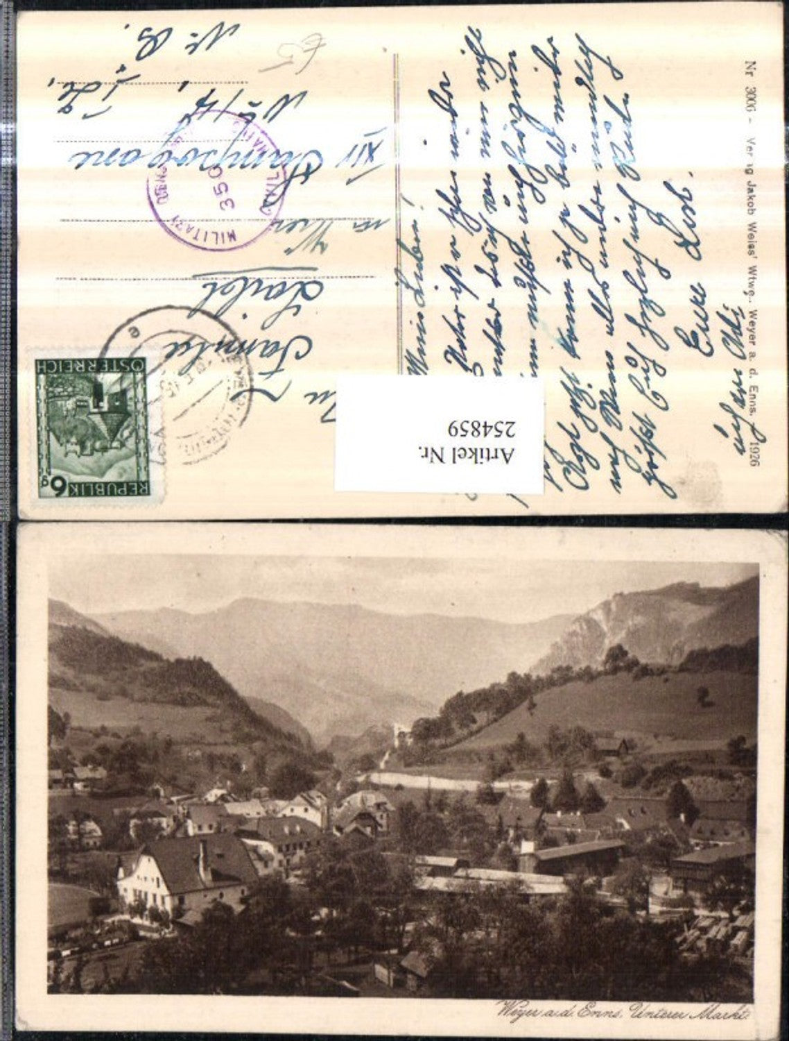 254859,Weyer an d. Enns Teilansicht Unterer Markt