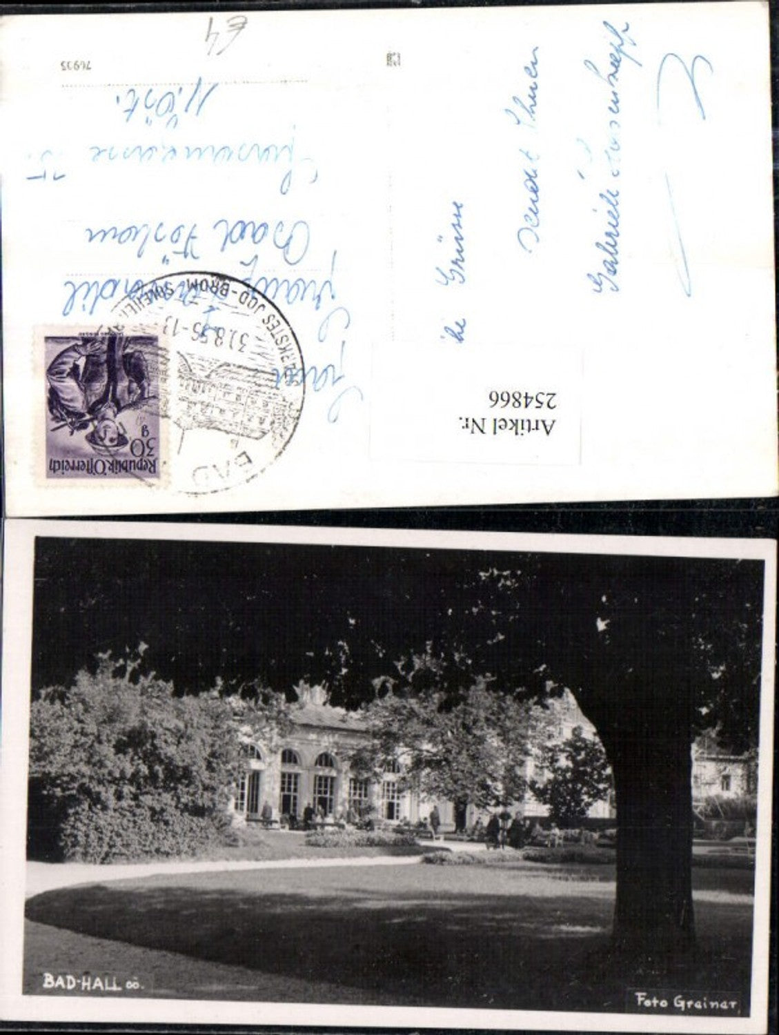 254866,Bad Hall Heilbad Kuranstalt pub Foto Greiner