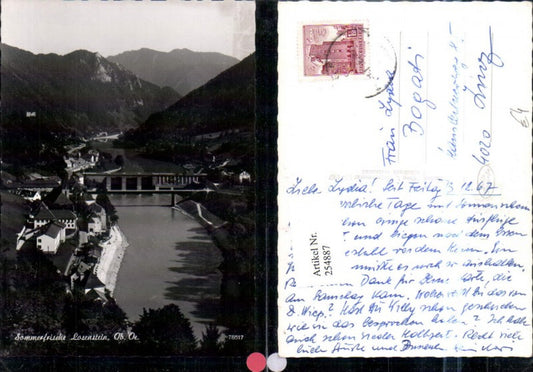 254887,Losenstein Totale Brücke Wasserkraftwerk