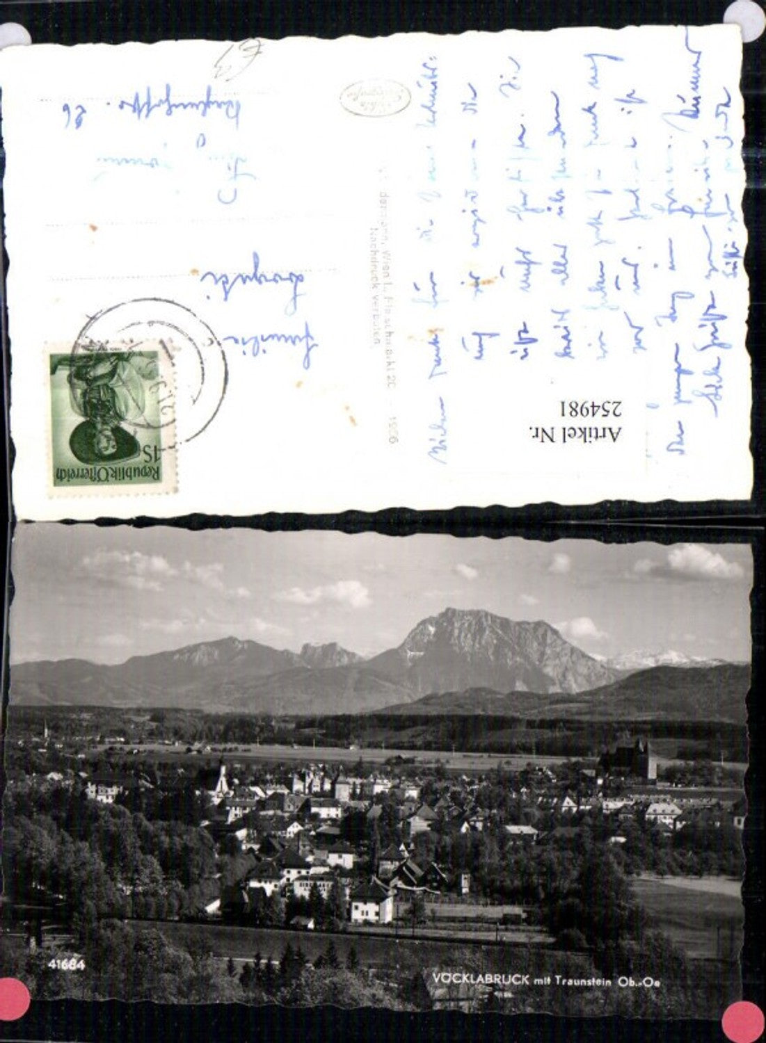 254981,Vöcklabruck Totale m. Traunstein