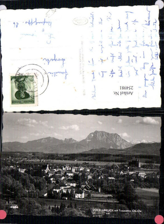 254981,Vöcklabruck Totale m. Traunstein