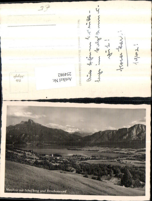 254982,Mondsee m. Schafberg u. Drachenwand