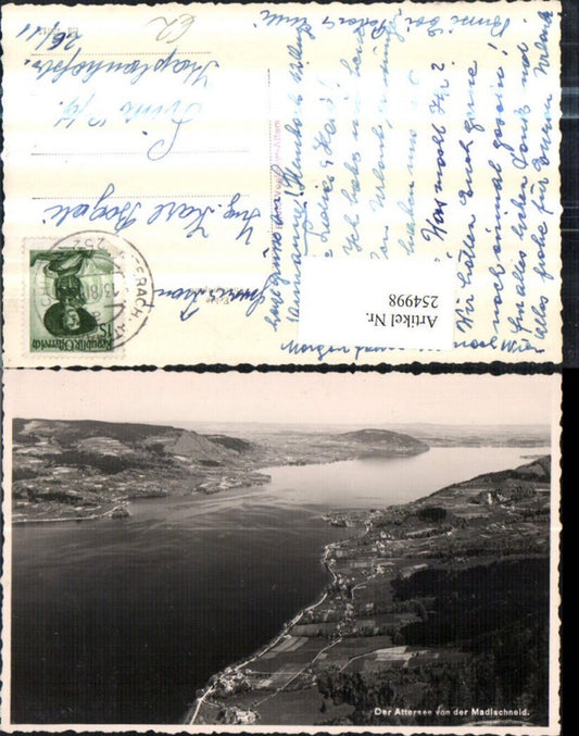 254998,Der Attersee von der Madlschenid Totale