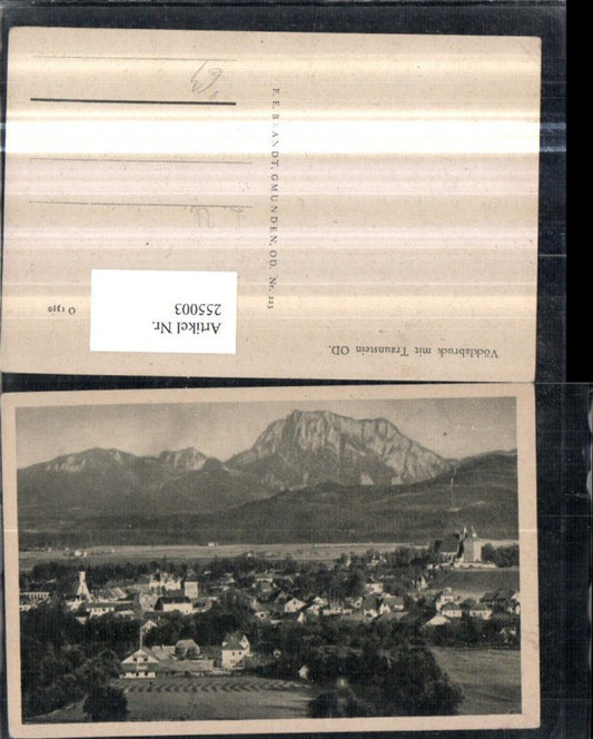 255003,Vöcklabruck Totale m. Traunstein pub F. E. Brandt 223