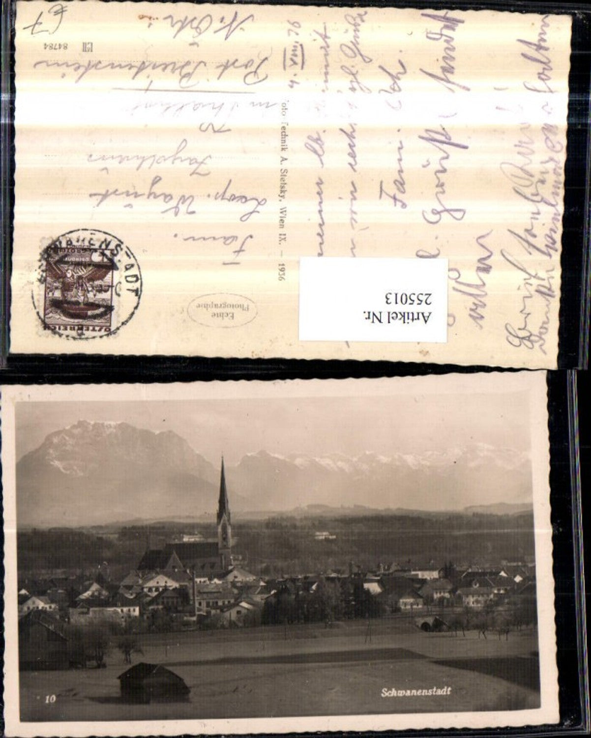 255013,Schwanenstadt Teilansicht Kirche