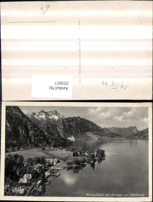 255017,Weißenbach am Attersee Teilansicht m. Schafberg