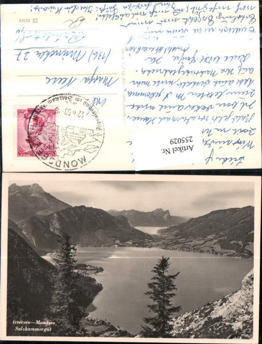 255029,Attersee u. Mondsee Totale Bergkulisse