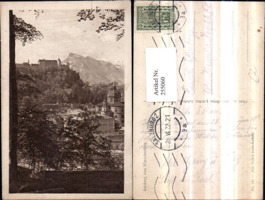 255060,Salzburg Teilansicht u. Festung vom Kapuzinerberg