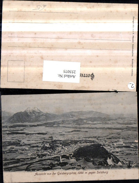 255075,Salzburg Totale Aussicht von der Gaisbergspitze