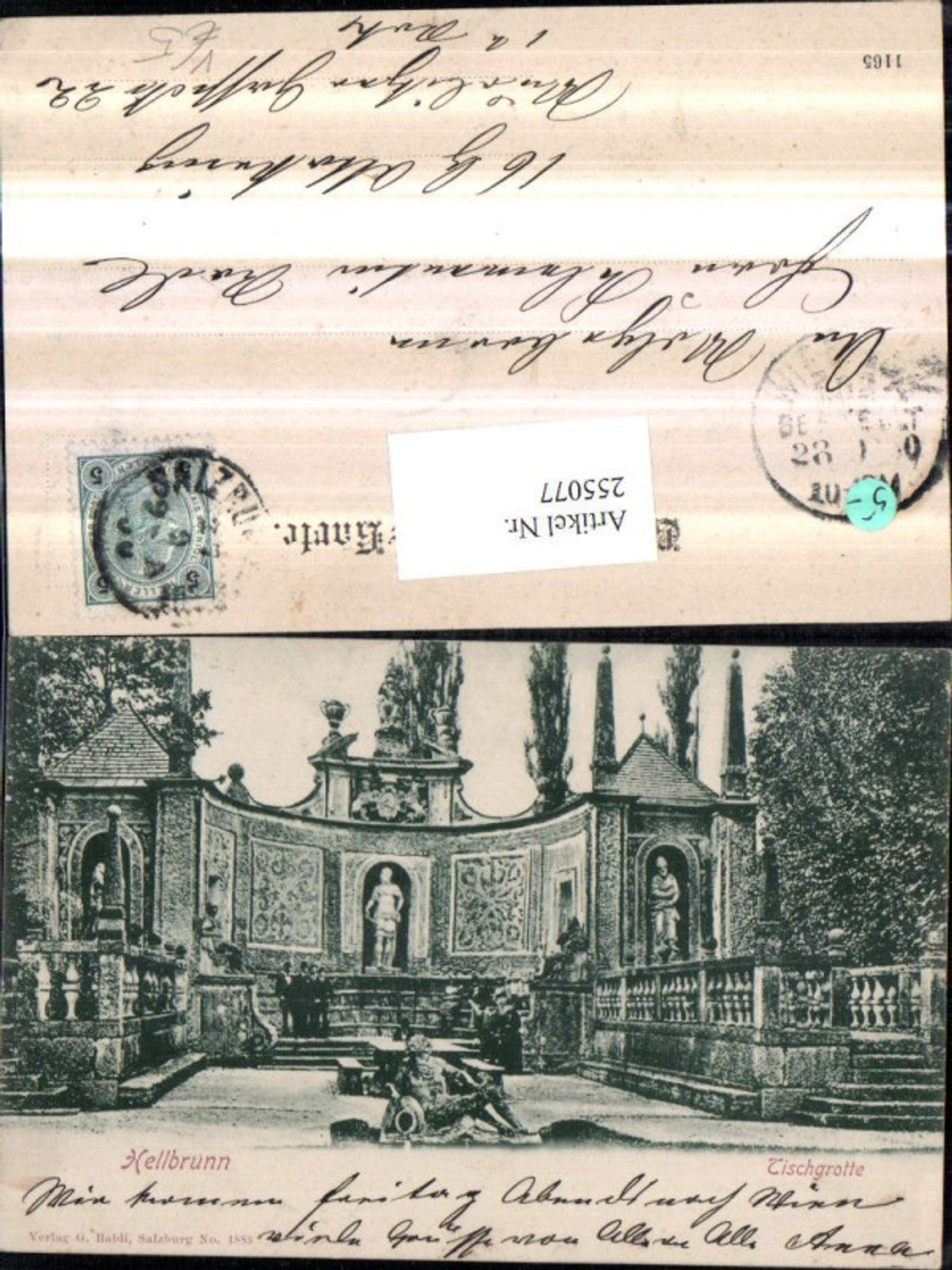 255077,Salzburg Hellbrunn Fischgrotte pub G. Baldi 1883