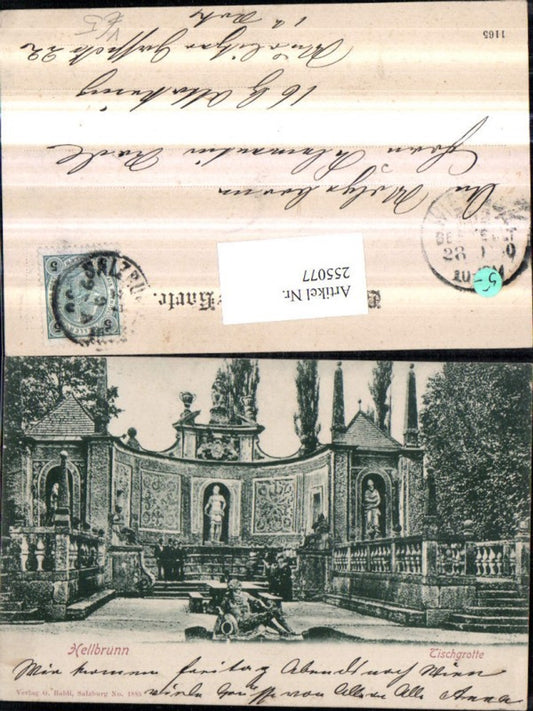 255077,Salzburg Hellbrunn Fischgrotte pub G. Baldi 1883