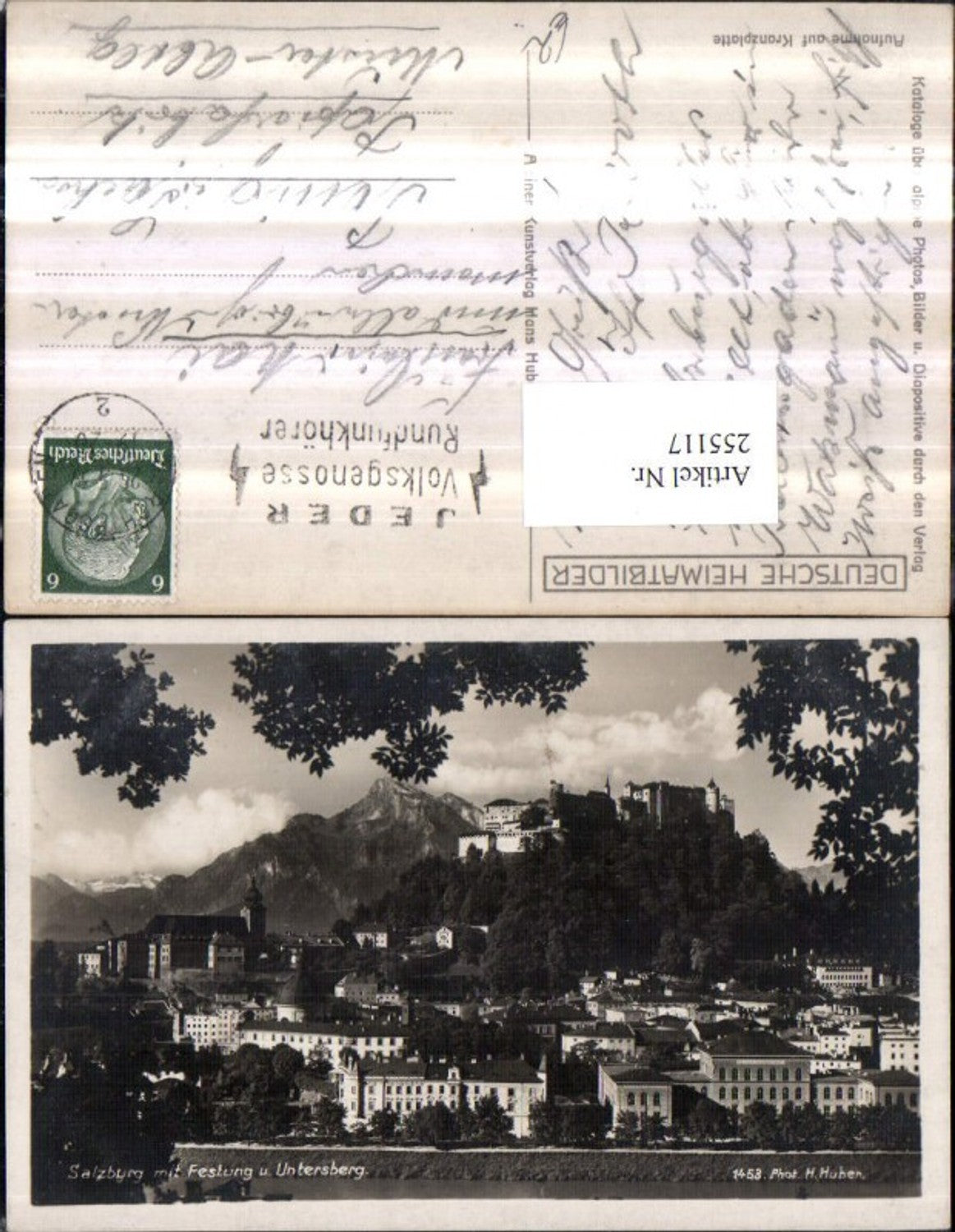 255117,Salzbug Totale m. Festung u. Untersberg
