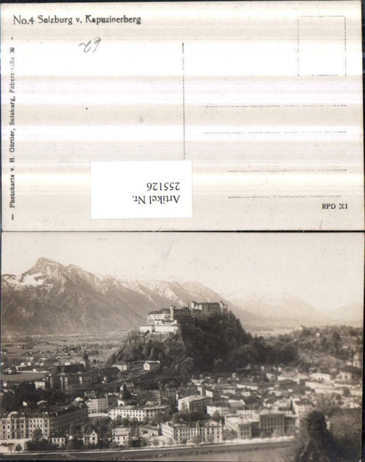 255126,Salzbug Totale m. Festung vom Kapuzinerberg