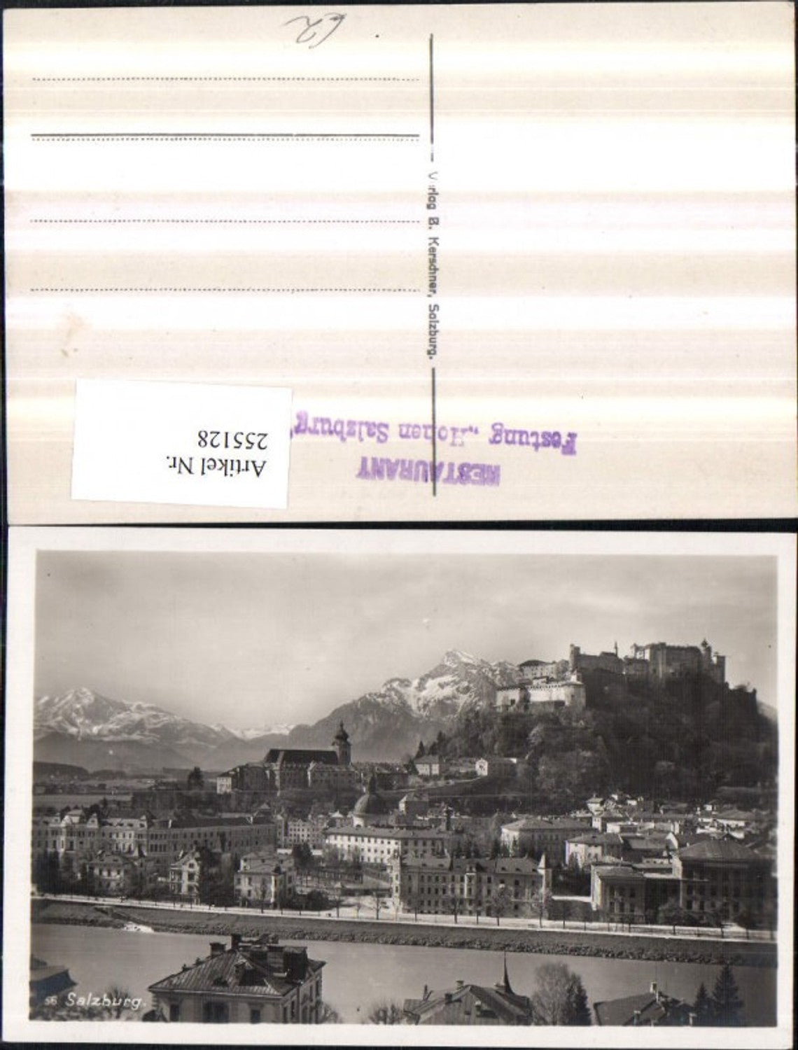 255128,Salzbug Teilansicht m. Festung Hohensalzburg