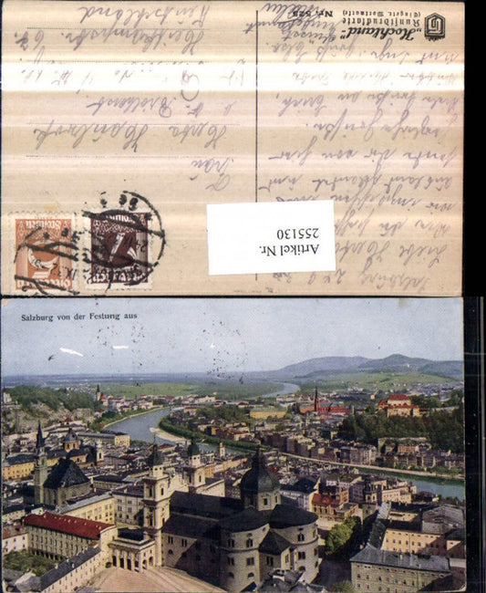 255130,Salzbug Totale Kirche von der Festung