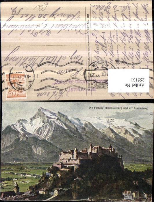 255131,Salzbug Festung Hohensalzburg und d. Untersberg