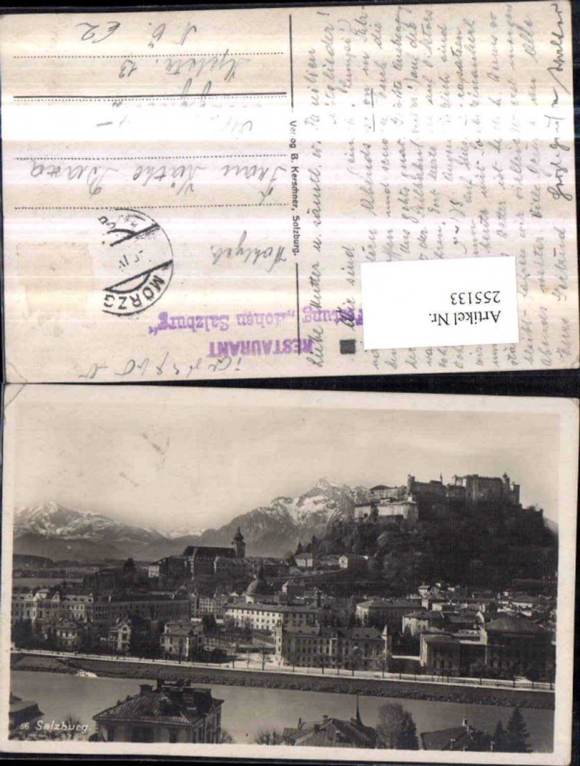 255133,Salzbug Teilansicht m. Festung Hohensalzburg