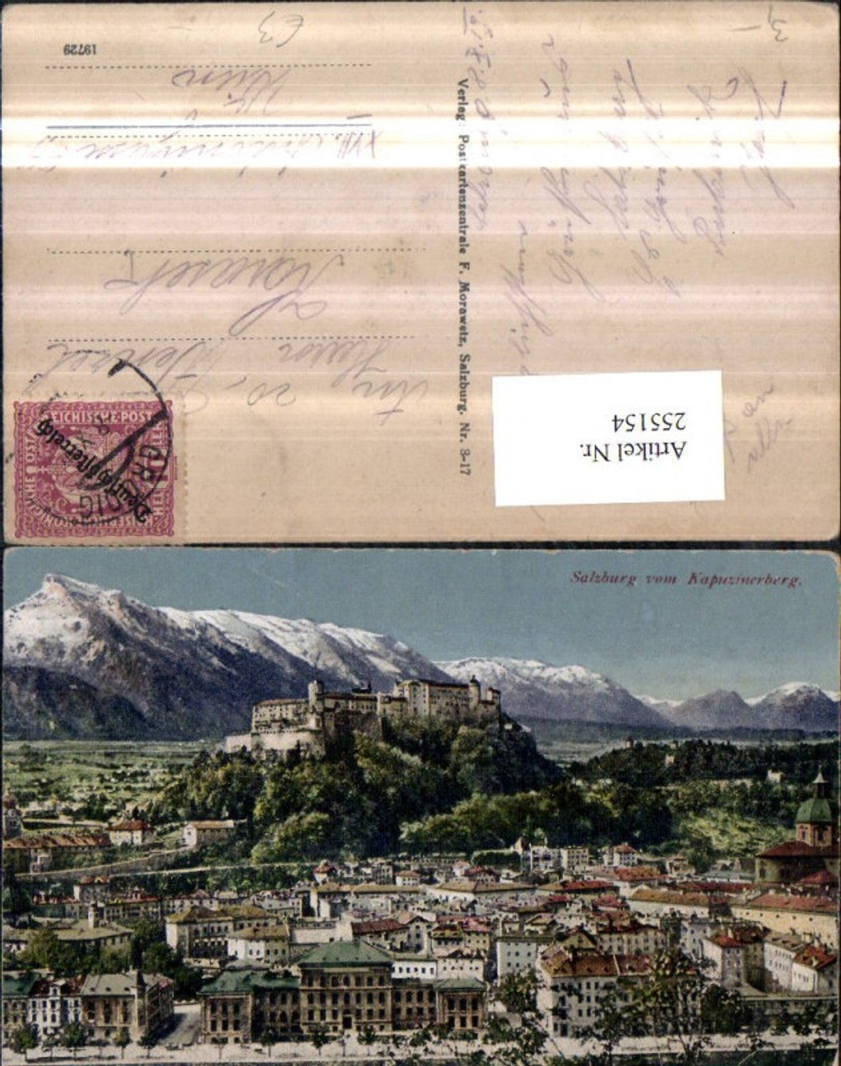 255154,Salzbug Totale m. Festung vom Kapuzinerberg