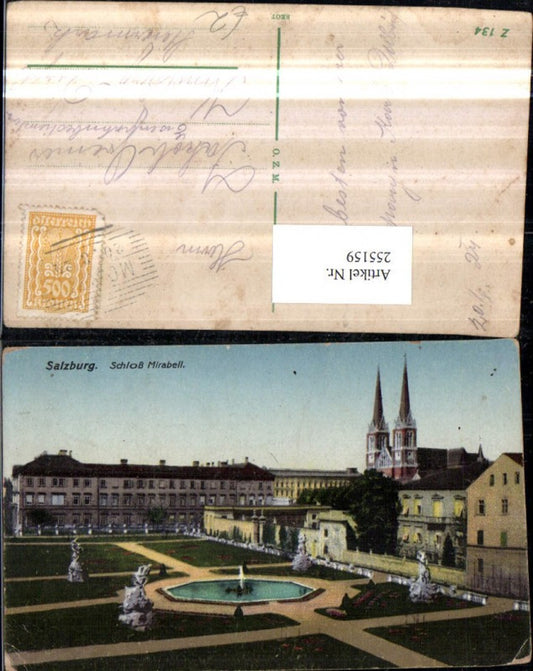255159,Salzbug Schloss Mirabell u. Garten m. Kirche pub Ottmar Zieher 134