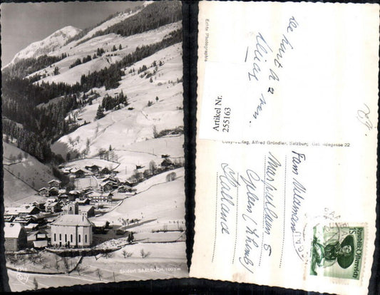 255163,Saalbach Totale Bergkulisse Winterbild