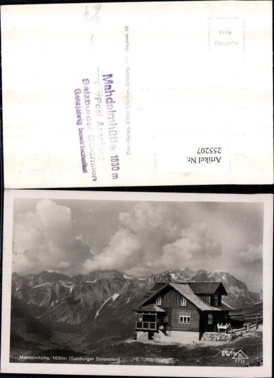 255207,Mahdalmhütte Berghütte Bergkulisse b. Annaberg-Lungötz