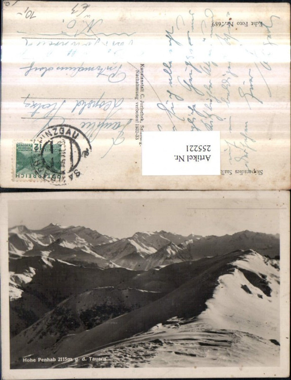 255221,Saalbach Hohe Penhab geg. d. Tauern Bergkulisse