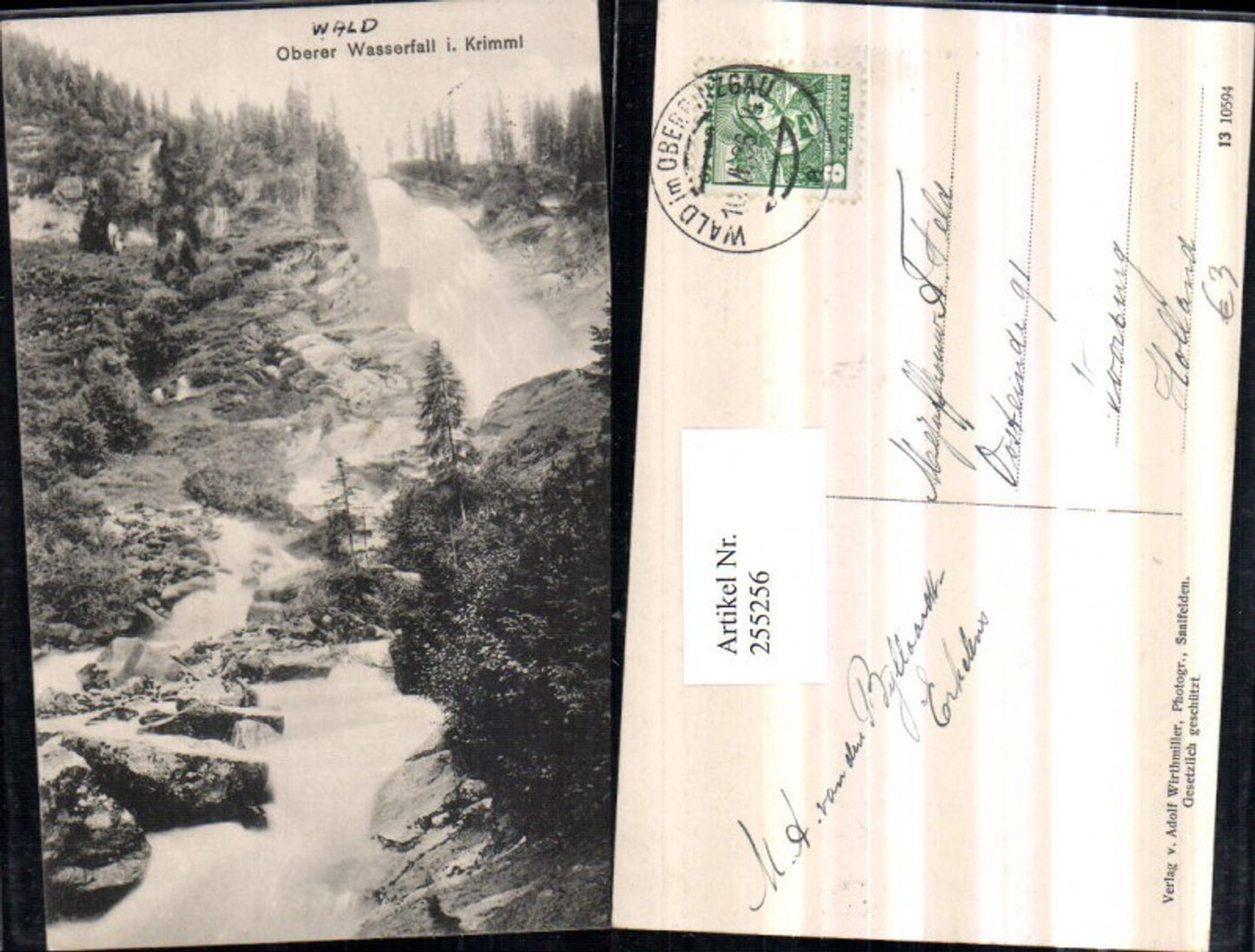 255256,Oberer Wasserfall in Krimml