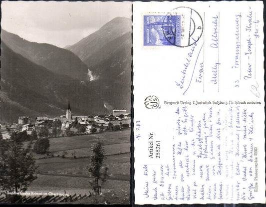 255261,Krimml Totale im Oberpinzgau m. d. Wasserfall