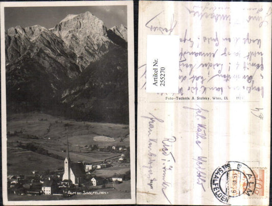 255270,Alm b. Saalfelden Totale Bergkulisse