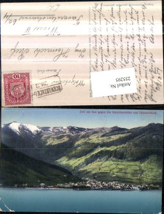 255295,Zell am See Totale geg. d. Schmittenhöhe von Thumersbach Bergkulisse
