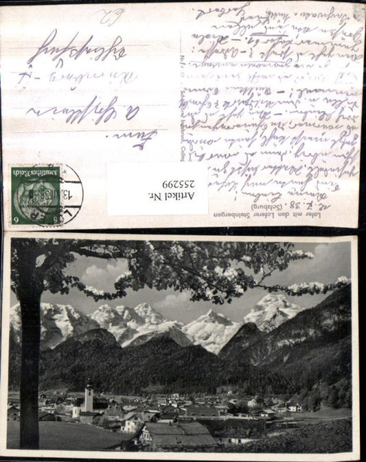255299,Lofer Totale m. d. Loferer Steinbergen Bergkulisse