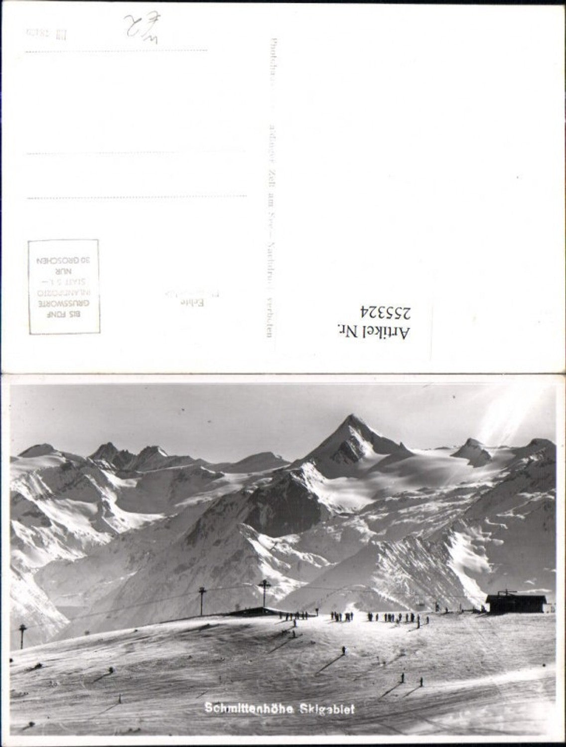 255324,Schmittenhöhe Bergkulisse Skipiste b. Zell am See
