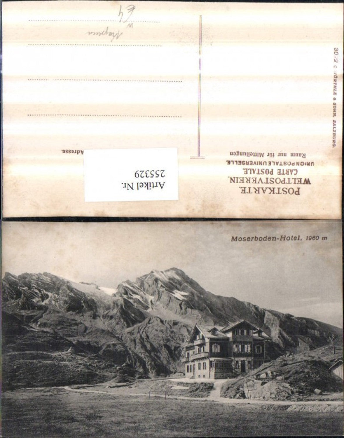 255329,Moserboden-Hotel Mooserboden Bergkulisse b. Kaprun