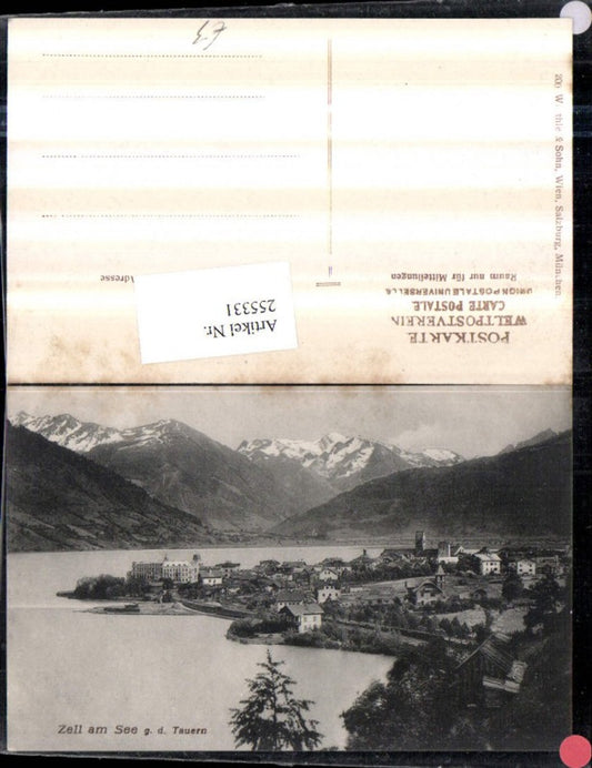 255331,Zell am See Totale geg. d. Tauern Bergkulisse