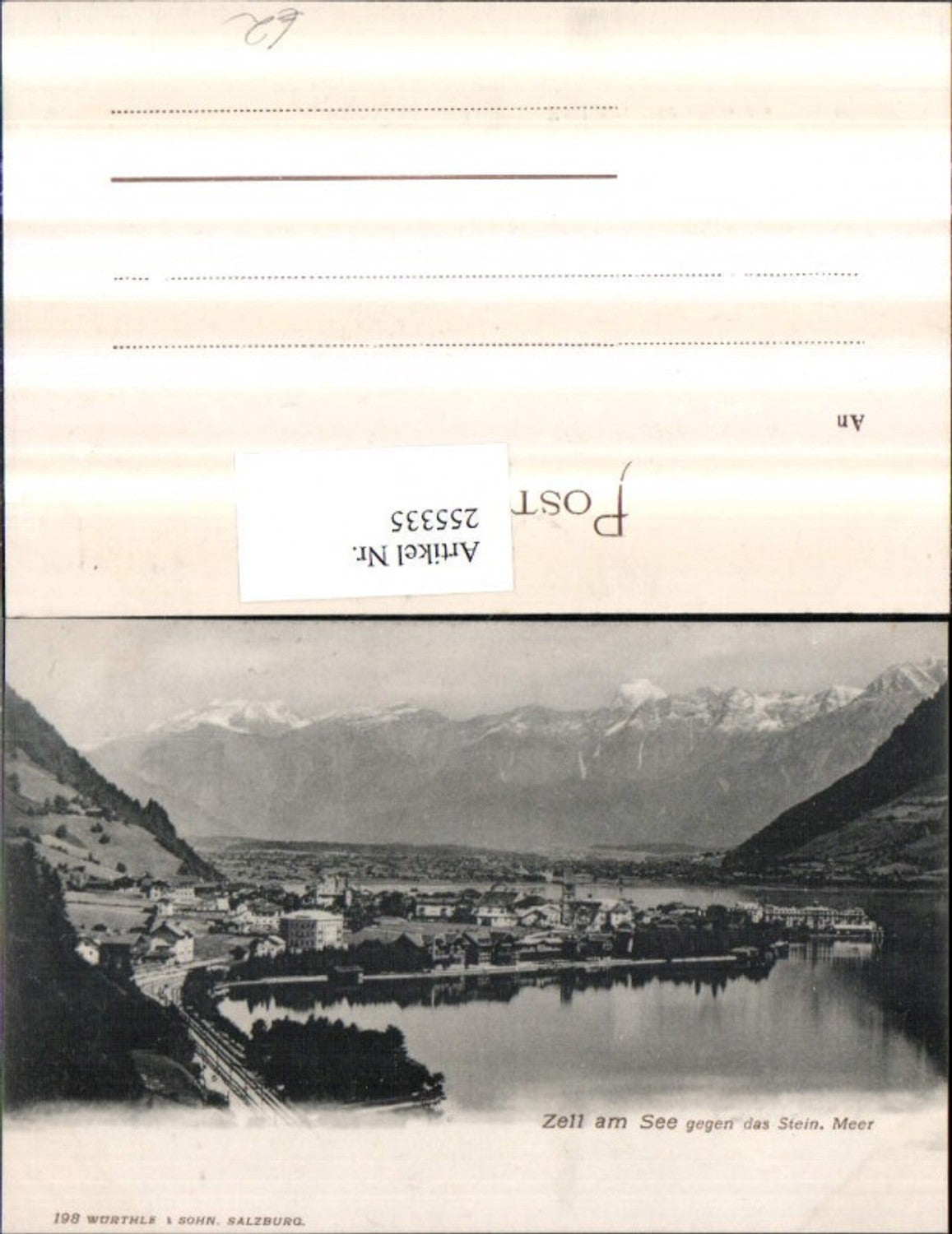 255335,Zell am See Totale geg. d. Steinerne Meer