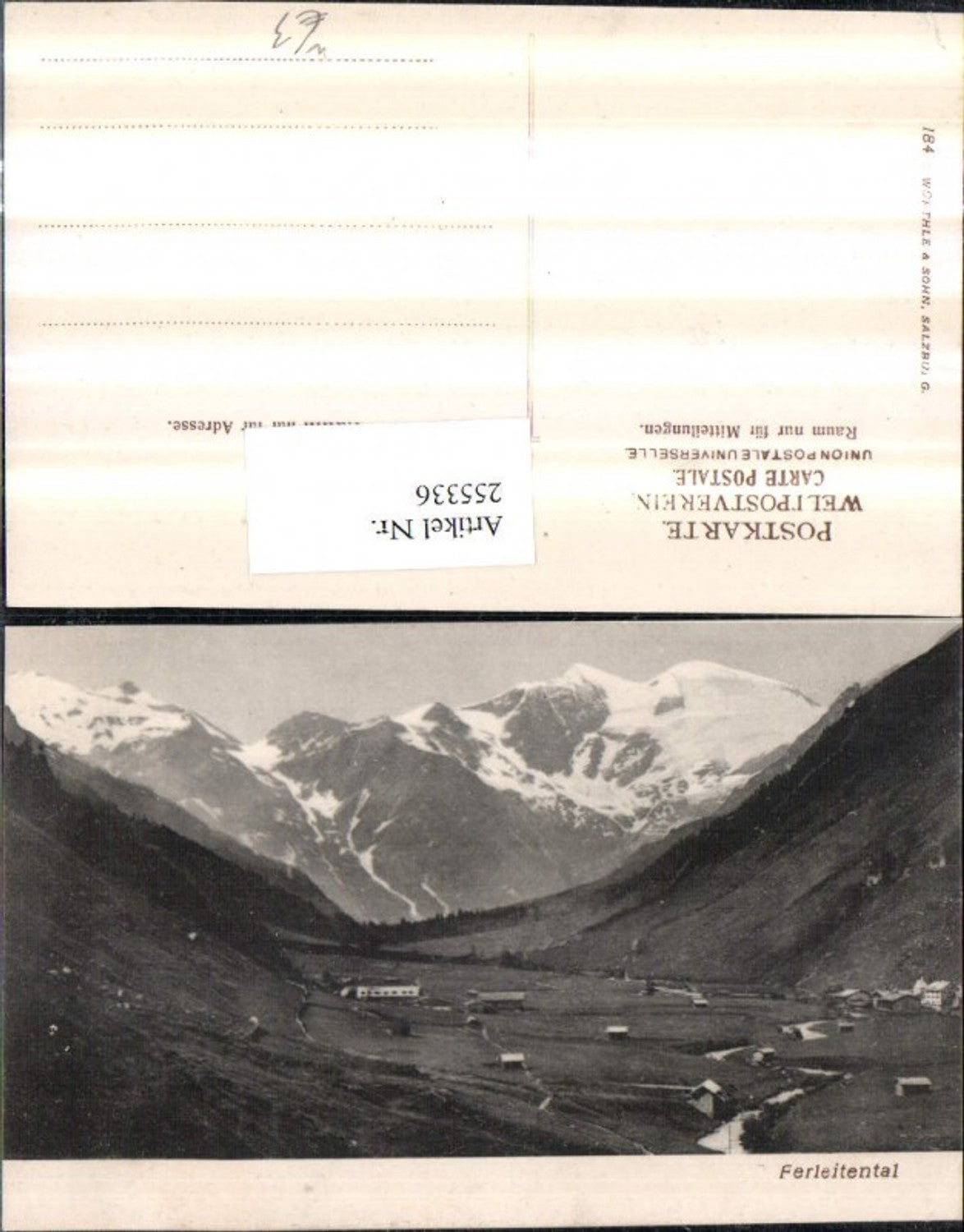 255336,Ferleitental Bergkulisse b. Fusch an d. Glocknerstraße