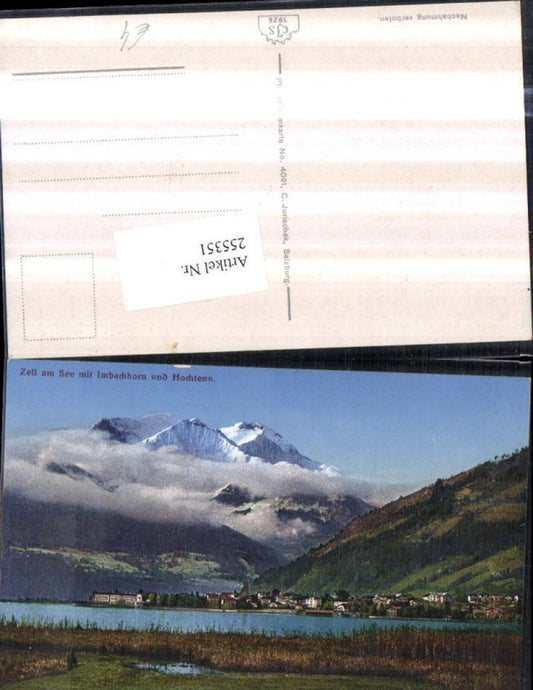 255351,Zell am See Teilansicht m. Imbachhorn u. Hochtenn Bergkulisse