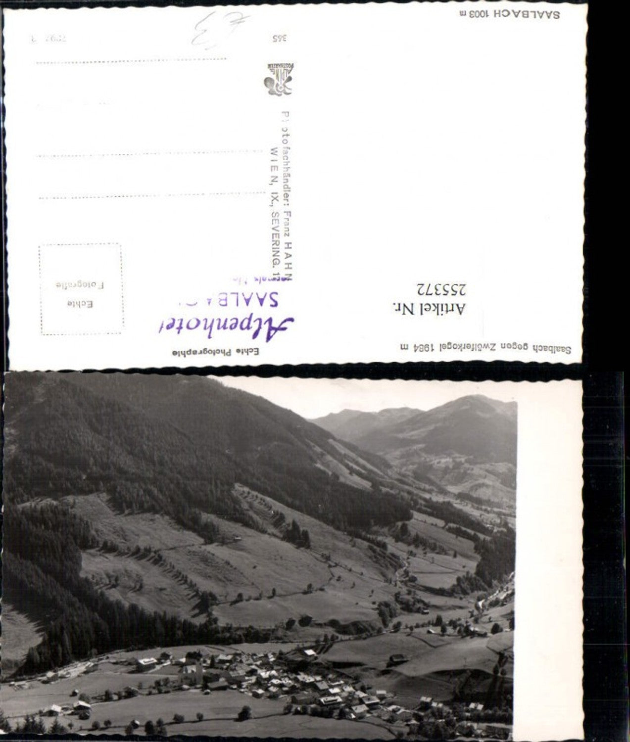 255372,Saalbach Totale geg. Zwölferkogel