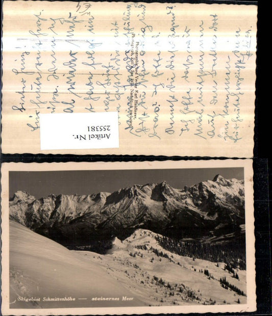 255381,Schmittenhöhe b. Zell am See geg. Steinernes Meer Bergkulisse Winterbild