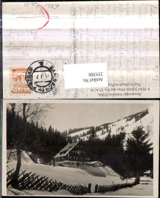 255388,Akademiker Schihütte Skihütte b. Saalbach Winterbild