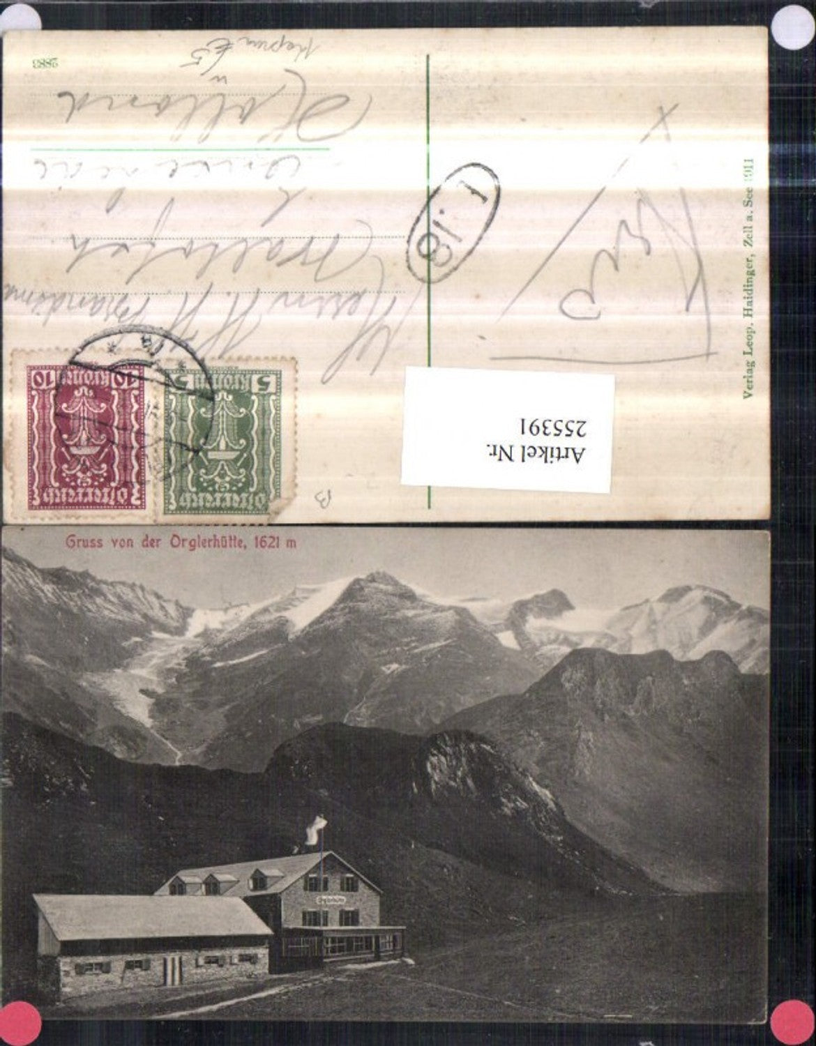 255391,Gruß von d. Orglerhütte Berghütte Bergkulisse b. Kaprun