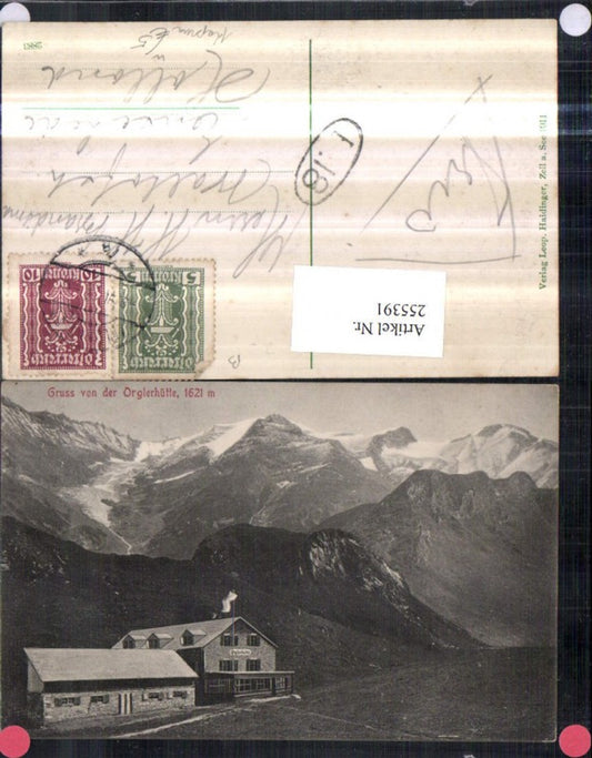 255391,Gruß von d. Orglerhütte Berghütte Bergkulisse b. Kaprun
